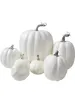 Christmas Decorations 1set 7PCS Artificial Pumpkin Thanksgiving Harvest Festival Halloween Decoration 230908