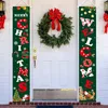 Decorações de natal Vitina placa de búfalo decoração manta de alegria bandeira da porta de Natal Decoração pendurada para o quintal de casa Front Navidad 230907