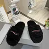 Merk Slippers Dupe AAAAA Bont Slippers Laarzen Vrouwen Wollen Slipper Winter Indoor Harige Zachte Pluizige Pluche Platform Flats Hak Mode Schoenen 04