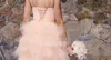 Blush Tulle Party Dresses v Cap Cap Sleeves Lace Lace Up Summer HomeComing Dresses with Pearls 2023 Cocktail Trequate