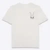 Дизайнерская роскошная футболка Laurens Classic с принтом кролика, круглым вырезом и коротким рукавом для мужчин и женщин, уличная футболка для влюбленных, удобная, свободная и универсальная