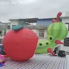 4mL Caterpillar Inflatable Rotten Apple Model Insect Mockup for Outdoor Decoration or School Activities/Education