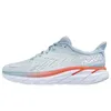 With Box Hoka One One Bondi 8 Clifton 8 9 Running Shoes Marathon Sports Trainers Mens Womens Casual Sneakers Luxury Designer Lifestyle Shock Absorption Size 36-45