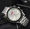 Relogio Masculino Mens Watches Stopwatch Luxury Full Functional Calendar Gold Armband Folding CLASP Quartz Movement Montre de Luxe Gifts Wristwatch