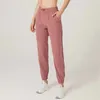 LU-2022 Tenue de yoga Pantalon de survêtement de course à pied pour femme avec poche 666262w