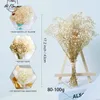 Faux verdure florale fleurs séchées naturelles préservées Gypsophila paniculata bouquet de fleurs de souffle de bébé décoration de mariage pour la maison pour accessoires de décoration 230907