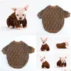 Vêtements de chien Nouveau style Designer Animaux Pull Tendance Manteau d'extérieur Double Lettre Sweat-shirts d'hiver PS1421 Drop Livraison Home Garden Pet S DHM10