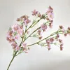 Decorative Flowers White Artificical Plum Cherry Blossoms Branch Living Room El Table Centerpiece Decor Wedding Floral Arrangement