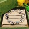 Designer Armband för kvinnor Sier Letter Flower Fashion Trend Cool Armband Men Classic Jewelry Anniversary Gift