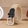 Ceinture élastique tissée décontractée pour hommes, pour l'entraînement en plein air, l'escalade, le travail, à la mode, pour femmes, associée à une ceinture en jean