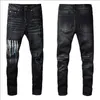 23SS Designer Jeans Mens denim broderi byxor mode hål byxa oss storlek 28-40 hiphop nödställda dragkedja byxor för manlig 20270L