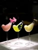 Wijnglazen Vogel Cocktailglas Transparante Hoge Schuur Drinkbeker Voor Keuken Bar Party Bruiloft Thee Bier Koffie Melk Drinkware