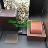 Quality Brown Color leathe Boxes Gift Box 1884 Watch Box Brochures Cards Black Wooden Box For Watch Includes Certificate New 259a