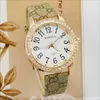 Horloges Ontwerp Womage Mode Casual Slang Lederen Riem Diamant Horloge Vrouw Jurk Horloges Geschenken