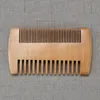 Party Favor Pocket Wooden Beard Comb Double Sides Super Narrow Thick Wood Combs Lice Pet Hair Tool Q563