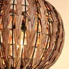 Rattan Dining Room Ceiling Pendant Light Southeast Asia Lantern Study Room Pendant lamp Handmade Restaurant Pendant Fixture