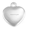 Colares de pingente 14mm coração de pêssego diy colar amor acessórios de moda de aço inoxidável sem entrega de gota de corrente jóias dhgarden dhks8
