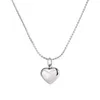 Zoete Shell Liefde Hart Hanger Ketting Vrouwen Luxe Rvs Sieraden Bling Voor Vriendinnen Verlengketting 18 inch n1476