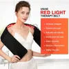Autres articles de massage Ceinture de thérapie par la lumière rouge Dispositif d'enveloppement infrarouge pour le corps avec minuterie Dos Épaule Taille Muscle 230908