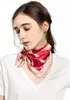 Scarves Meanbaauty 27 inch (approximately 68.6 cm) square silk headscarf women's satin wrapped scarf headscarf headgear and gift box packagingLF2030908