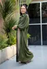 Casual Dresses Women's Clothing Middle East Arab Malay Indonesian Pleated Dress Muslim Robe Elegant Vestidos Vetement Femme Ropa Mujer