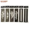 Autre fourniture de maquillage permanent 10pcslot pochoirs de tatouage au henné pour peindre des modèles de pochoir d'aérographe à paillettes d'art corporel sur les pieds de la main bras feuilles arabes indiennes 230907