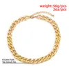 Choker Fashion Punk Simple Single Layer Full Diamond Cuban Necklace Metal Micro-inlaid Grinding Chain 2023 Jewelry