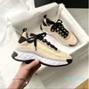 Luxury Designer Running Sneaker Shoe Women White Sports Round Head Lacing Air Cushion Height Casual Trainers Classic Girl Lace-Up Shoes Plus Size