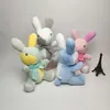 Wholesale cute colorful rabbit plush toys Children's game Playmate Holiday gift doll machine prizes