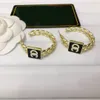 Mode Frauen Creolen Marke Brief Stud Diamant Ohrringe Designer Ohrring für Frauen Schmuck Zubehör