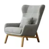 Eetkamermeubilair Rirong lederen stoel met hoge rugleuning, minimalistische stijl, bureaustoel261T
