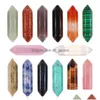 Party Favor Natural Crystal Stone Hexagonal Column Gem Pendant Accessories Diy Jewelry 32x8mm Drop Delivery Home Garden Fest Dhgarden Dhqzt