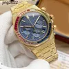 Luxury Full Mosonite Diamond Mechanical Watch Quartz movement waterproof Top Quality Color Movement 41mm Special Stainless Steel StrapNP0R table