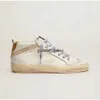 10a ny release Mid Slide Star Hightop Golden Sneakers från Italvs Bästa varumärken Fashionabla PinkGold Glitter med klassisk White Doold Dirty Designer SS 011