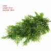 装飾的な花人工緑のサイプレスツリーリーフパインパイン針の葉枝クリスマスウェディングホームオフィスエルデコレーション植物