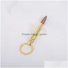 Nyckelringar Lanyards Personlig metallölflasköppnare Keychain Bar Tool Keyring Drop Delivery Fashion Accessories Dhgarden Dhri8