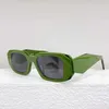 Officiell senaste ljusgrön 17ws solglasögon mode kvinnor designer solglasögon färg skiffer grå linser geometrisk design acetat ram bar kulglasögon toppkvalitet