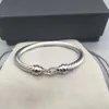 Zilver Gedraaide Manchet Bangle Mode Mannen Armbanden Bedelarmband haak 5 MM Draad Vrouw Designer Kabel Heren Sieraden Prachtige Eenvoudige Sieraden Accessoires voor Vrouwen