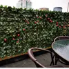 Faux Floral Greenery Artificial Leaf Fence Panels Faux Hedge Privacy Fence Screen Greenery for Outdoor Garden Yard Terrace Patio Balcony Decorations 230907