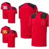 T-shirt de pilote de l'équipe F1, nouvelle saison 2023, vêtements de course rouges, vêtements d'été à manches courtes, vêtements à séchage rapide, personnalisation pour hommes 207k