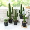 Faux Floral Greenery 38-43CM Artificial Cactus Plants House Decoration Tropical Fake Succulent Greening el Garden Party Home Decor Accessories 230907