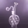 Gros verre épais Bong Ash CatcherHookahs Suisse Perc Percolateur Huile Rigs 14mm Femelle Mâle Joint Fumer Tuyaux D'eau avec Tuyau De Brûleur À Huile En Verre Mâle