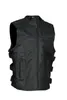 Men's Vests SWAT Style Motorcycle Biker Leather Vest with Two Concealed Gun Pockets 230908