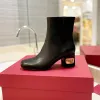 Top Class Moda Martin Designer Delle Donne Scarpe Stivali Alla caviglia Metal Label Nero Stivali Romani Bianco Ragazzo Chelsea Stivali