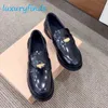 Dress Shoes Round Toe Penny Loafers 100% Real Leather Women Shoes Vintage-effect Leather Loafers Designers Luxurys Top Quality Platform Bottoms Sneakers Size