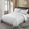 Knitted Cotton 3 Pieces Bedspread Comforter Set King Queen Size Bed Cover Set Mattress Topper Blanket With Pillowcases253V