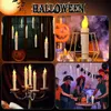 Altri articoli per feste festive Candele LED galleggianti con bacchetta magica Telecomando Candela elettronica conica senza fiamma Luci decorative per Halloween 230907