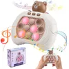 Juguete de descompresión Juego de empuje rápido Pop Up Fidget Bubble Electronic Pop Game Light Anti-Stress Toys para adultos Kid Regalo de Navidad Juguetes sensoriales 230908