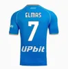 23 24 Napoli Jerseys de futebol Homens Crianças Conjuntos Maglia Nápoles 2023 2024 KVARATSKHELIA ZIELINSKI MARADONA MIN JAE Uniformes de camisa de futebol de alta qualidade