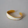 Bangle Thick Brass Plated Vintage Gold White Pearl Enamel Open Adjustable Irregular With Personality Bracelet 2023